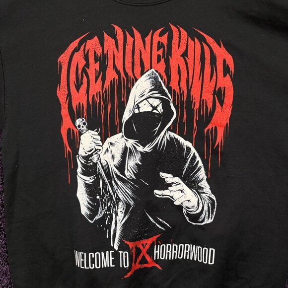 Ice Nine Kills Welcome to Horrorwood Crewneck Sweater Size Extra Large - Picture 2 of 4